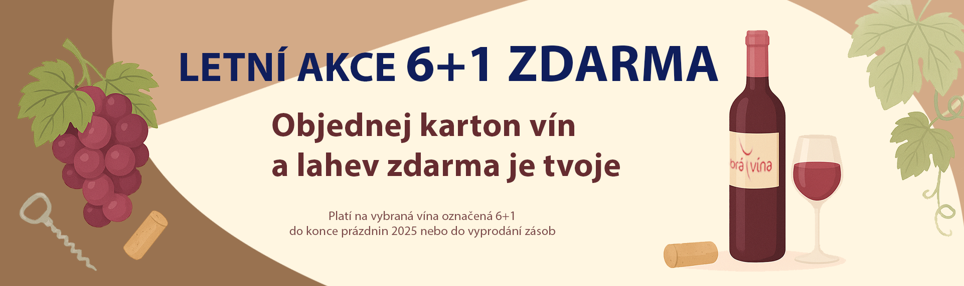 Letní akce 6+1 zdarma
