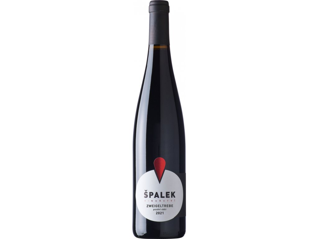 Láhev červeného vína Zweigeltrebe jakostní víno - Vinařství Špalek