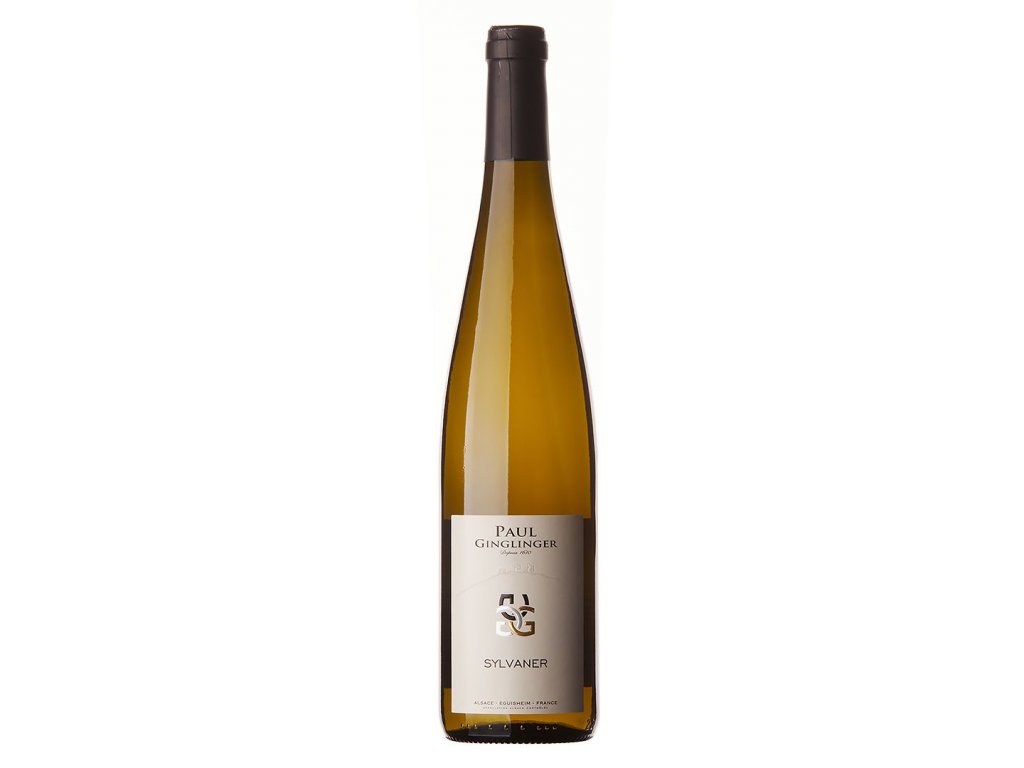 Láhev bílého vína Sylvaner, Alsace AOC BIO -  Paul Ginglinger