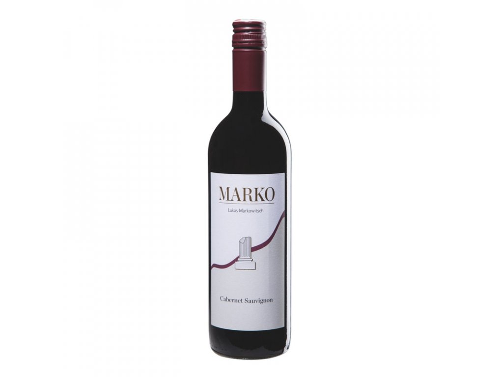 Láhev červeného vína Cabernet Sauvignon Marko Lukas Markowitsch