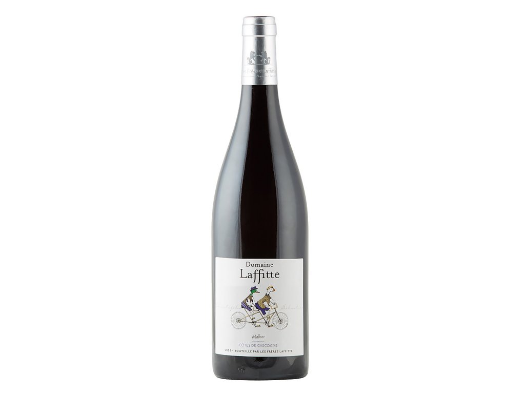 Láhev červeného vína Malbec, IGP Côtes de Gascogne, Domaine Laffitte
