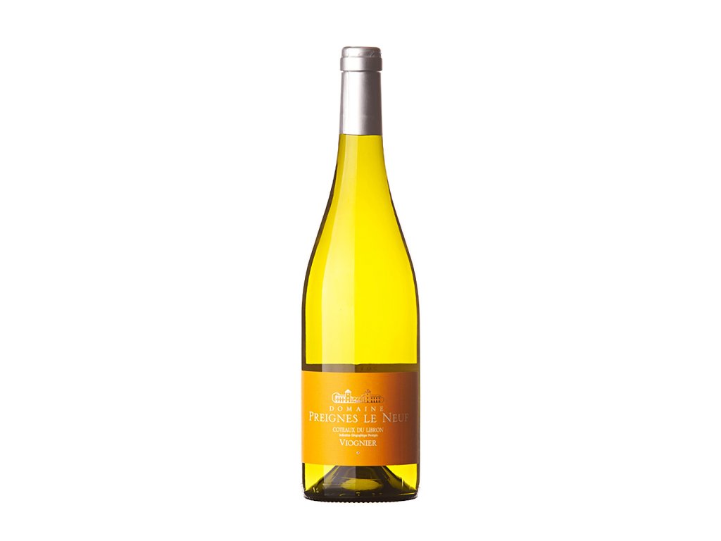 Láhev bílého vína Viognier, IGP Coteaux de Beziérs -  Domaine Preignes le Neuf