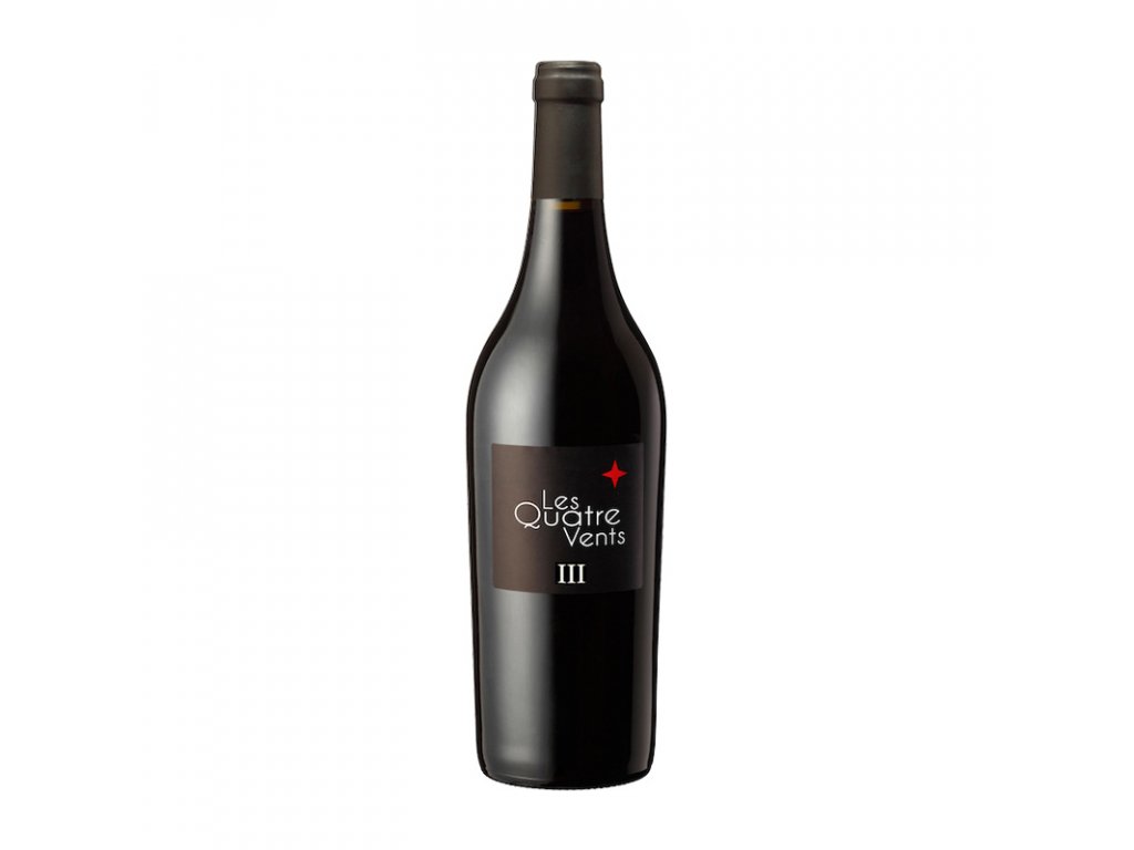 Láhev červeného vína Les Quatre Vents, Côtes du Roussillon Villages AOC -Domaine Singla
