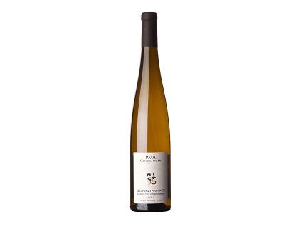 Láhev bílého vína Gewürztraminer, Pfersigberg Grand Cru - Dezertní víno Paul Ginglinger