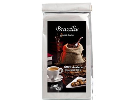 100g balení kávy Brazílie plantáž Santos