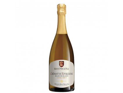 Láhev šumivého vína Crémant de Bourgogne z vinařství Domaine Roux