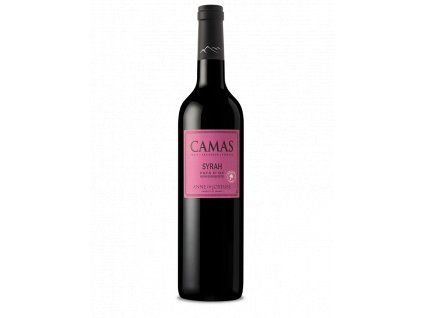 Láhev červeného vína z Francie, Camas syrah