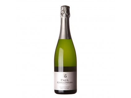 Láhev šumivého vína Crémant d´ Alsace Millésime Chardonnay Brut Nature - Paul Ginglinger