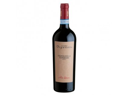 Láhev čeveného vína Valpolicella Superior AOC, Alte Quare Corte Figaretto