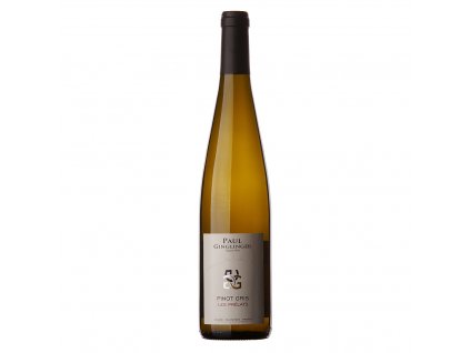 Láhev bílého vína Pinot Gris Prelats, Alsace AOC - Paul Ginglinger