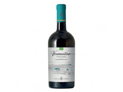 Láhev bílého vína Vermentino IGT Toscana BIO, Poggio Piccolo