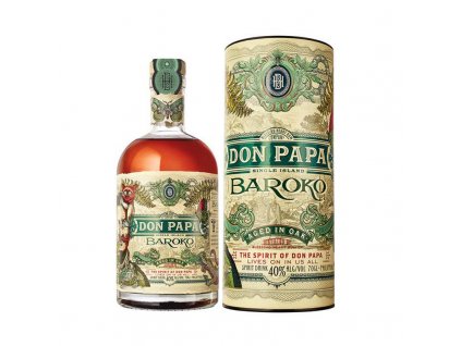 Láhev kvalitního rumu - Rum Don Papa Baroko Tuba