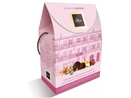 Dárková krabička pralinek pistácie, ovoce, karamel a Cheesecake Dulcioliva
