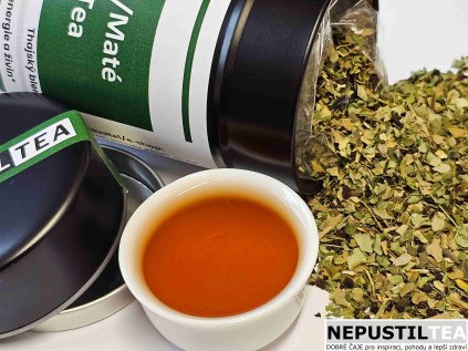 moringa mate black tea blend darkova plechovka DobreCaje.cz NepustilTea.cz