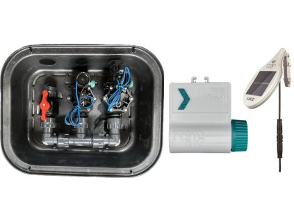 Smart ventilová šachta SMART BOX KIT 155 pre 2 sekcie, set - riad. jednotka, 2 x emv, Luce Vision