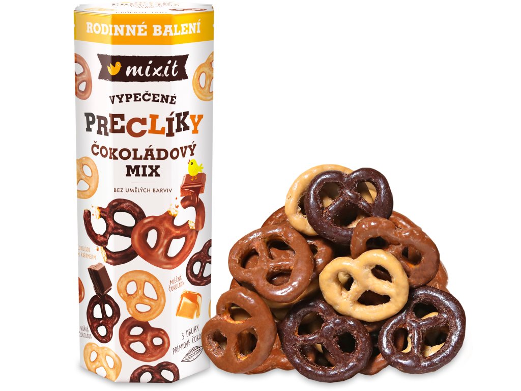 Mixit Veľké Mixit praclíky - Čokoládový mix - 500g