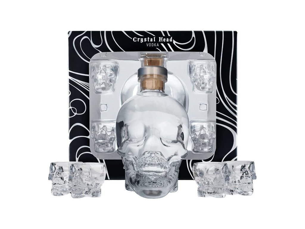 Crystal Head + 4 poháre 40%, 0,7l