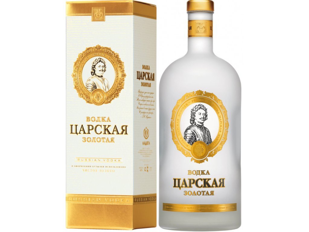 Carskaja Gold Vodka, 40%, 0,7l, darčekové balenie