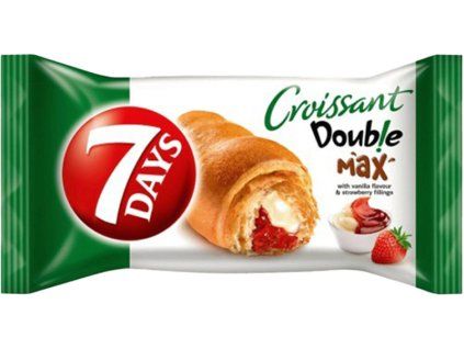 7Days Double Max Croissant vanilka jahoda 80g