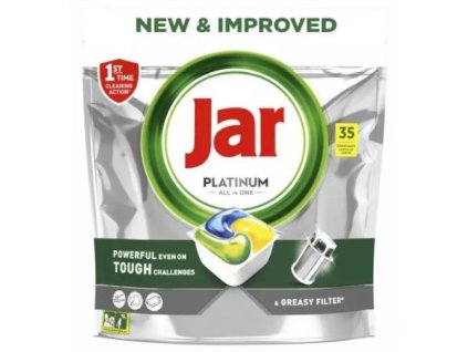 Jar Platinum All in One Lemon kapsule do umývačky riadu 35ks
