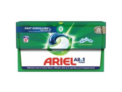Ariel Mountain Spring gélové kapsule na pranie 37ks