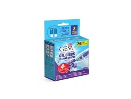 Gem Lavender WC gél aplikátor 2x75ml náhradná náplň
