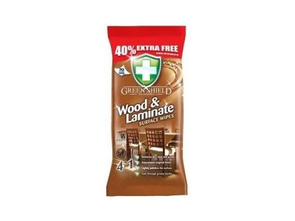 Greenshield Wood&Laminate 4v1 vlhčené obrúsky 70ks