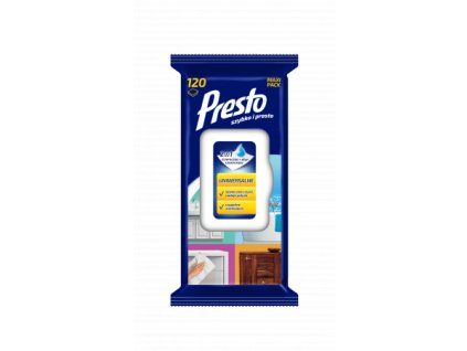 Presto univerzalne čistiace vhlčene obrúsky 120ks