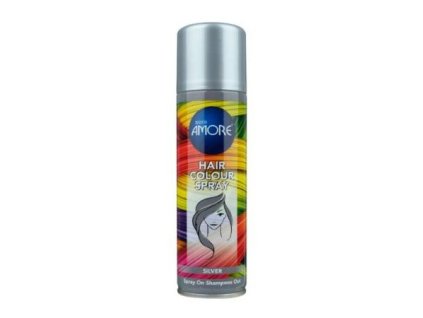 Amore farebný lak na vlasy - strieborný 150ml