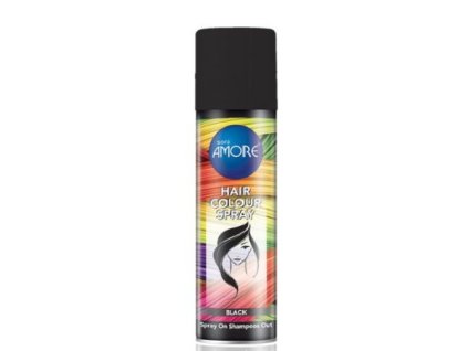 17047 amore farebny lak na vlasy cierny 150ml