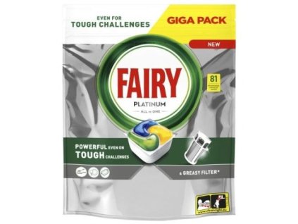 Jar kapsule (Fairy) 81ks Platinum Plus All in One Lemon