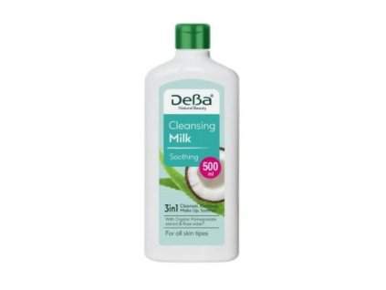 DeBa čistiace mlieko na tvár 500ml