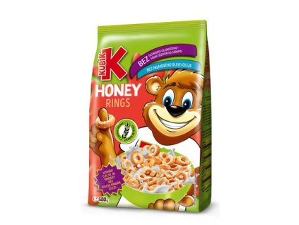 KUBÍK Honey Rings cereálie do mlieka 500 g