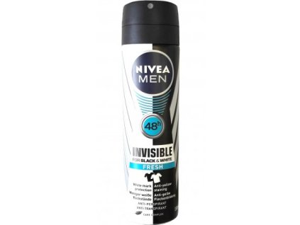 18598 nivea men invisible for black white fresh deospray 150ml