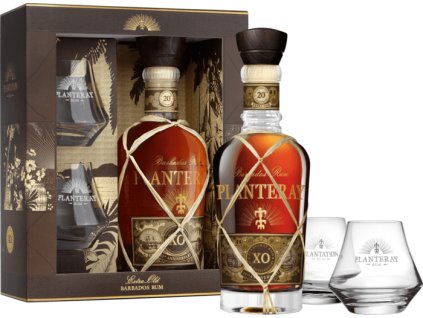 Planteray XO 20th Anniversary + 2 poháre 40% 0,7l