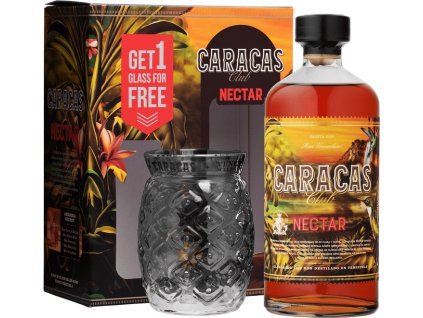 Ron Caracas Nectar + pohár 40% 0,7l