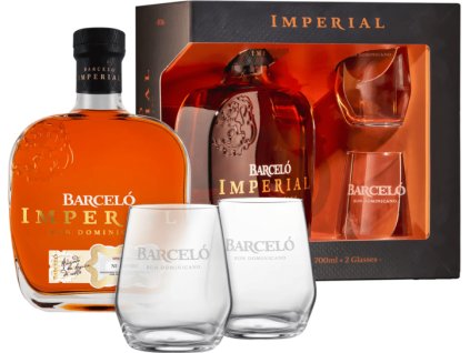 Barceló Imperial + 2 poháre 38% 0,7l