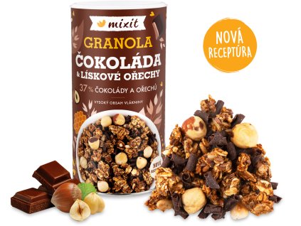 Mixit Granola z pece - Čokoláda a lieskové orechy - 570 g