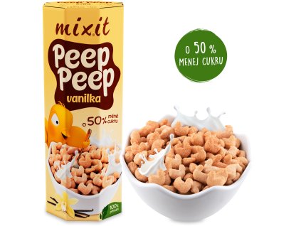 Mixit BIO Cereálie Peep Peep - Vanilka - 280g