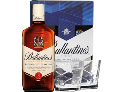 Ballantine's + 2 poháre 40% 0,7l