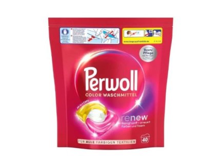 Perwoll Renew Color gélové kapsule na pranie 40ks