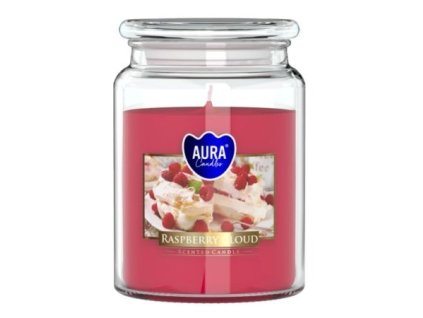 Aura Bispol Raspberry Cloud vonná sviečka 500g