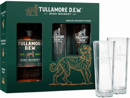 Tullamore Dew + 2 poháre 40% 0,7l