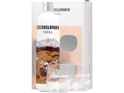 Czechoslovakia Vodka + 2 poháre 40% 0,7l