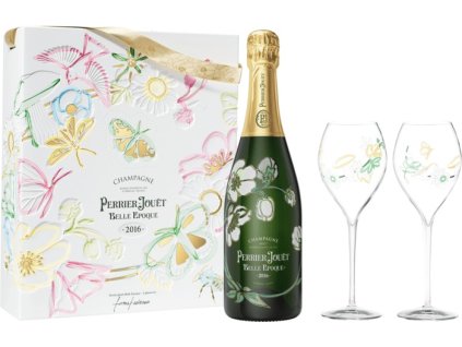Perrier Jouet Belle Epoque Brut 2016 s 2 pohármi 12,5% 0,7l