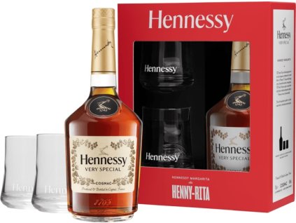 Hennessy VS a 2 poháre 40% 0,7l