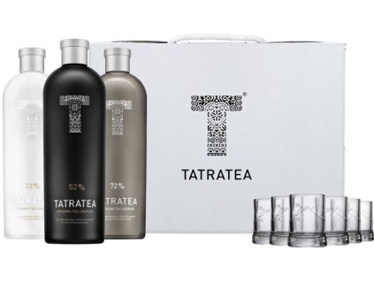 Tatratea Darčekový Set 3x0,7l + 6 pohárov 2,1l