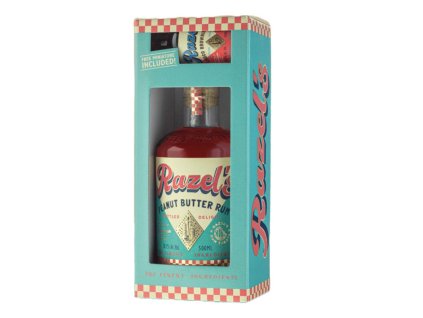 Razel’s Peanut Butter Rum Special Pack, GIFT 38,1% 0,55l