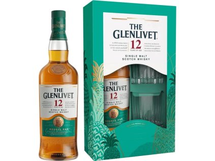 The Glenlivet 12 ročná Single Malt + 2 poháre 40% 0,7l