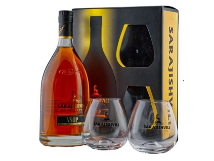 Sarajishvili VSOP + 2 Poháre 40% 0,7l